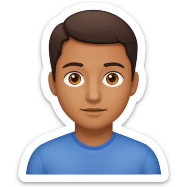 My own emoji based on a photo of myself sticker