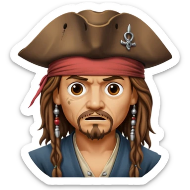 jack sparrow disgust sticker