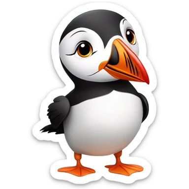 cute puffin sticker