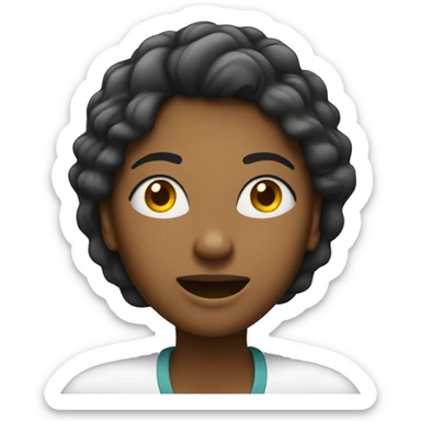 woman who talk in her phone, voice feedback sticker