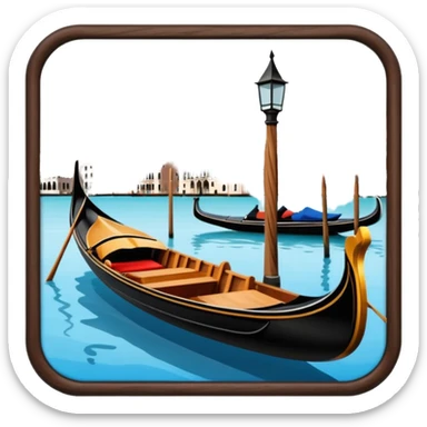 venice gondola sticker