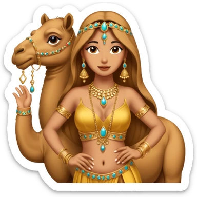 belydancer camel sticker