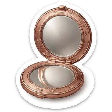 pink luxury compact mirror sticker