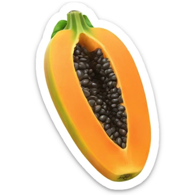 Realistic Papaya  sticker