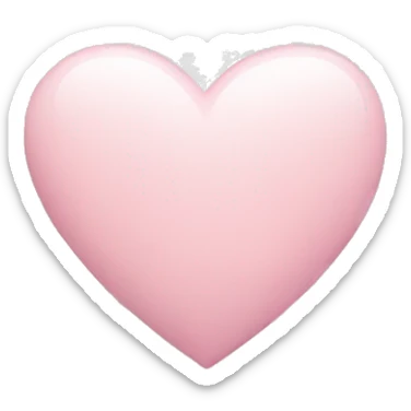 light pink heart with clouds sticker