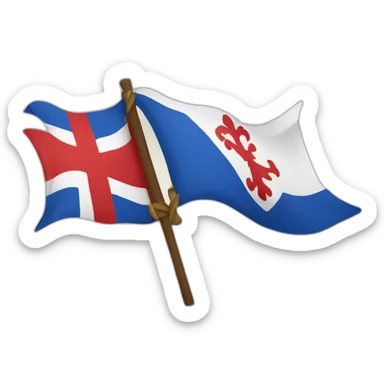 drapeau français avec croix de lorraine sticker