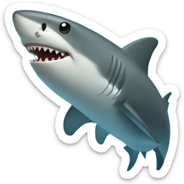 Shark in the pool  sticker