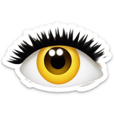 Fake lashes sticker
