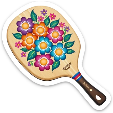 flower pickleball paddle  sticker