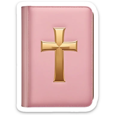 soft pink bible sticker