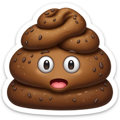 Poop sticker