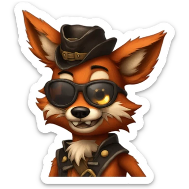 Foxy the Pirate Fox fnaf sticker