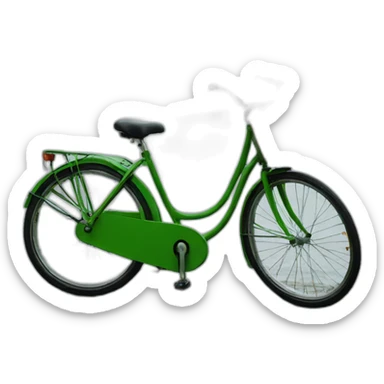 green bike in copenhagen sticker