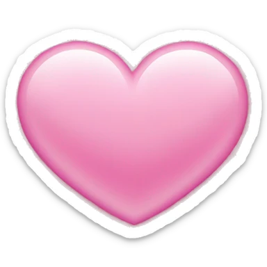 Heart pink sticker