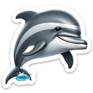 Dolphin with Las Vegas Raiders cap  sticker