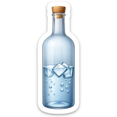 Vodka bottle sticker