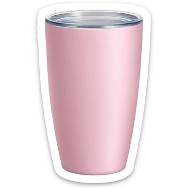 light pink tumbler sticker