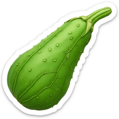 A long bitter gourd sticker