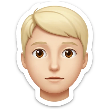 person looking up left sticker