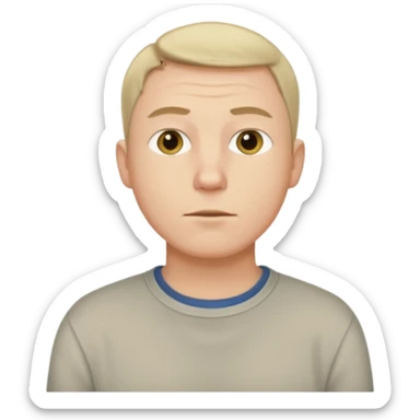 customer. 1 person only white male with shoulder normal person cloths sticker