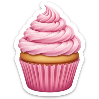 pink vanila cupcake sticker