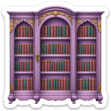 Mauve book shelf sticker