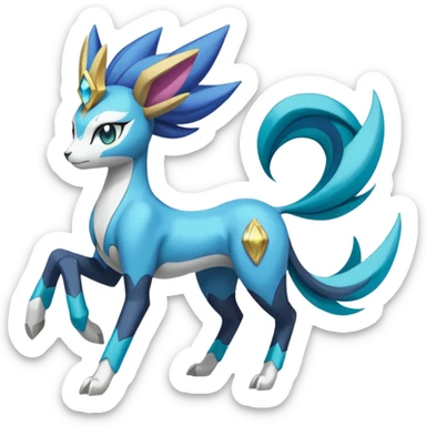 Meloetta-Manectric-Suicune-Cobalion-fusion sticker