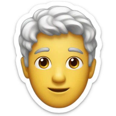 very warm person sticker