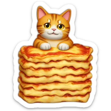 lasagna cat sticker