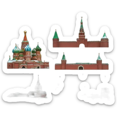 Moscow Kremlin sticker