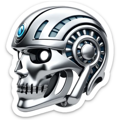 sorayama trible pattern chrome glossy sticker