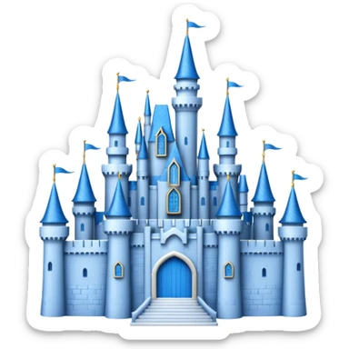 Disney Castle 3d with texture sticker