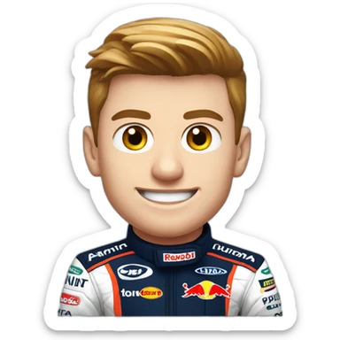 Max Verstappen formula 1 sticker