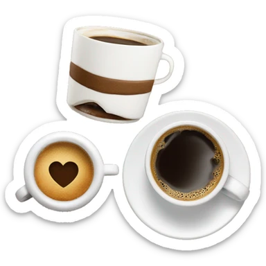 Paris and coffee sticker