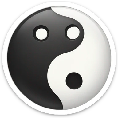 Ying yang sticker