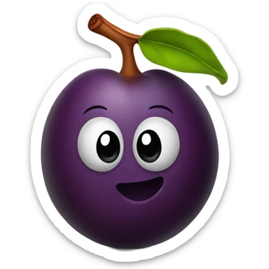 plum with cinnamon  sticker