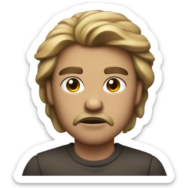 Mean mugging  sticker