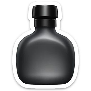 Light black lotion bottle  sticker