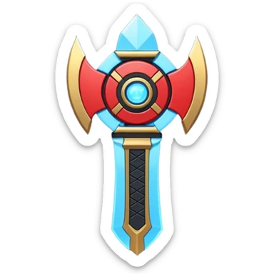 samurai themed space miner tool icon, futuristic mining tool inspired by katana, Japanese armor details, red black gold color palette, glowing energy accents, 3D cartoon, mobile game icon style, clean background, soft shadow, no text, no watermark

 sticker