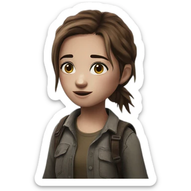 Ellie from the last of us sticker