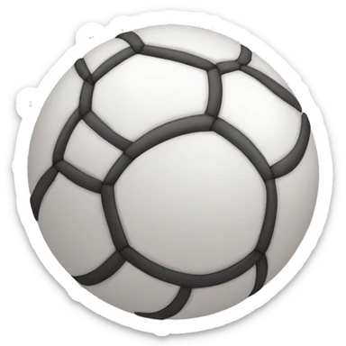 Balón de voly abrazado por un perezoso  sticker