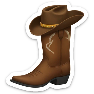 Cowboy boots sticker
