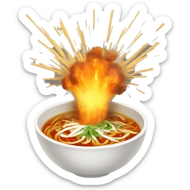 exploding pho sticker