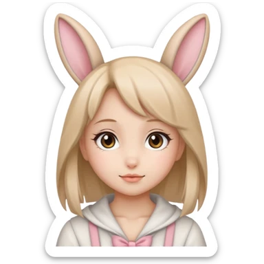 Bunny girl anime sticker