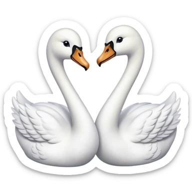 Dos cisnes  sticker