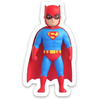 A superhero sticker