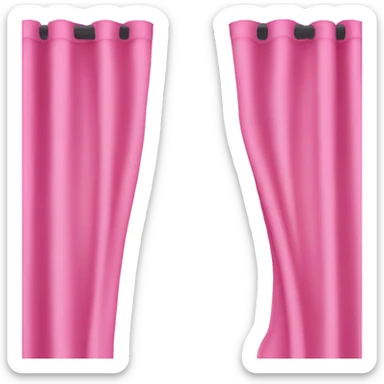 Pink curtains  sticker