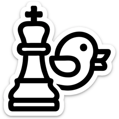 Chess flappy bird game  sticker