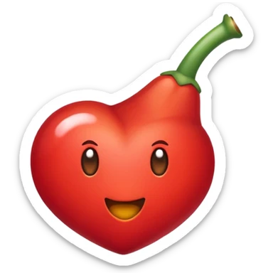 Coração pegando fogo sticker