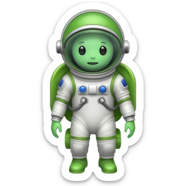 slime alien Astronaut sticker